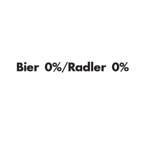 Bier 0%/Radler 0%