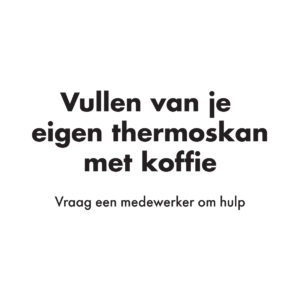 Vullen van je eigen thermoskan met koffie