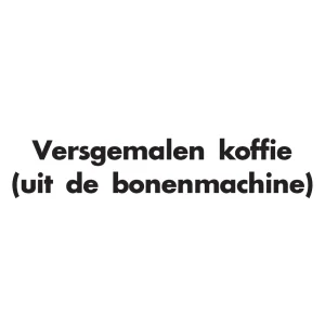 Versgemalen koffie (uit de bonenmachine)